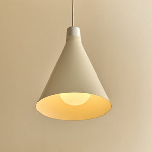 Bower Pendant Light Small in Oyster White + Sphere III