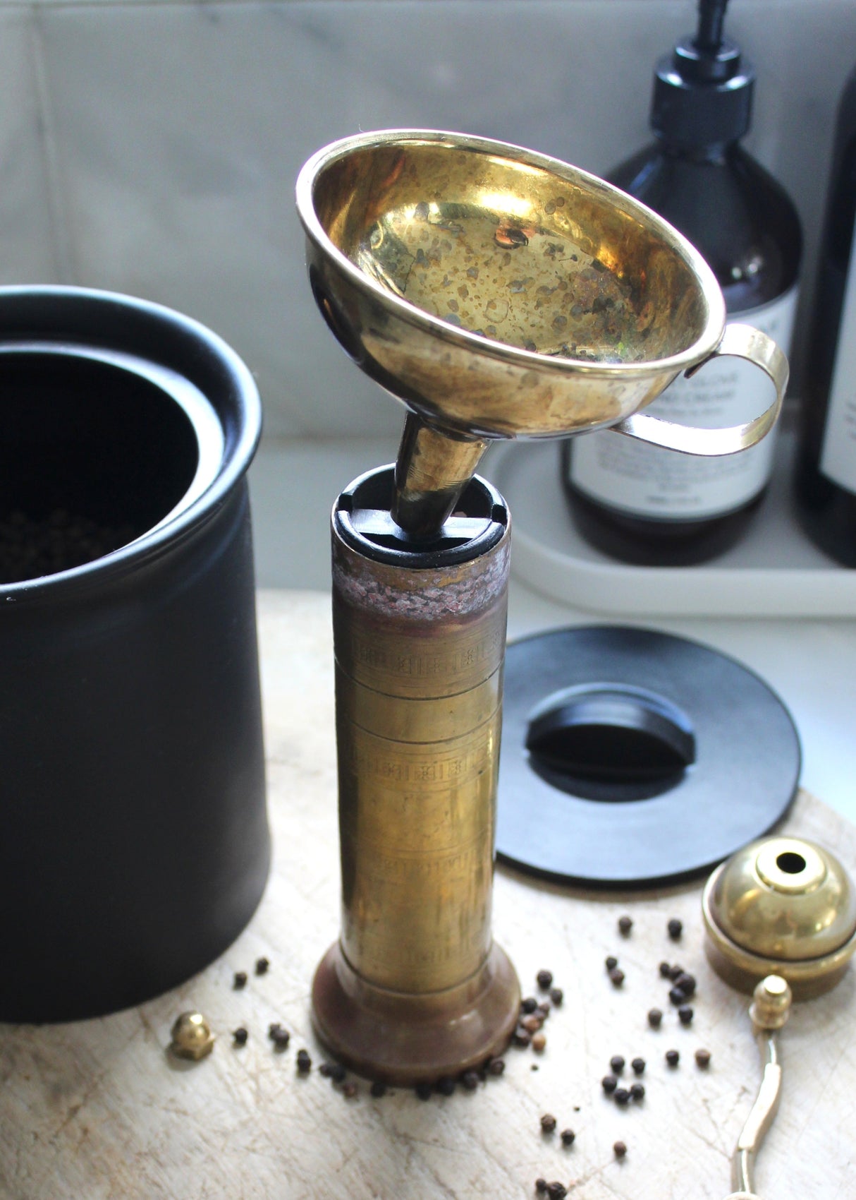 Solid Brass Funnel
