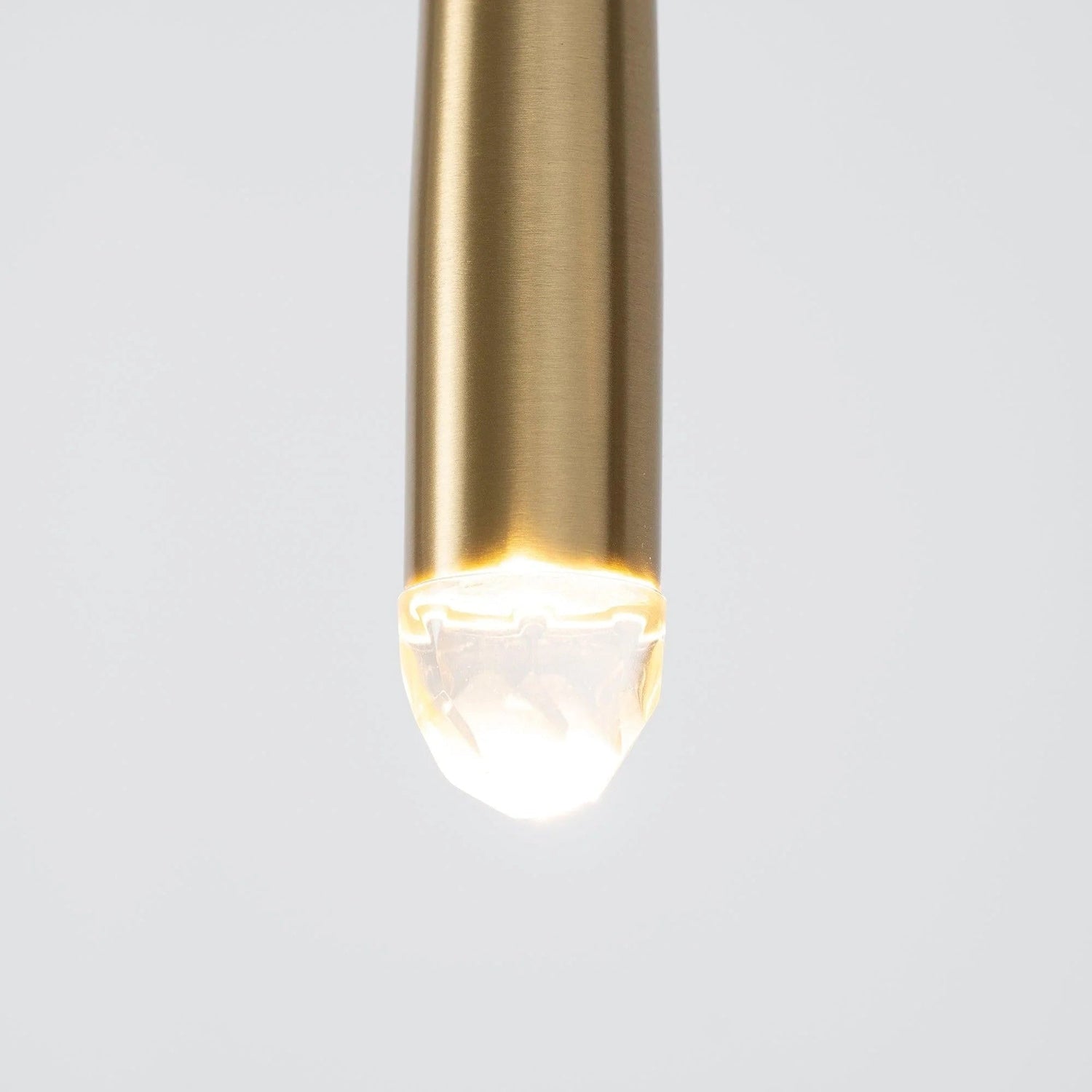 Brass Spinal Tube Combination Chandelier