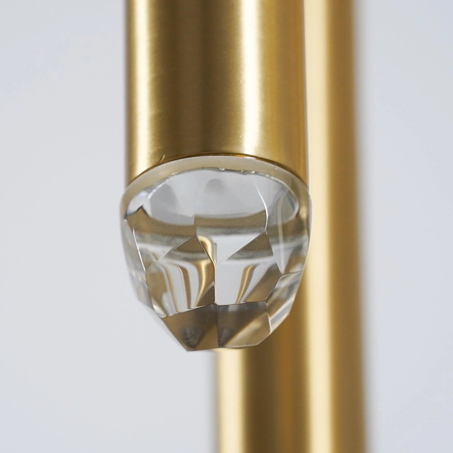 Brass Spinal Tube Combination Chandelier