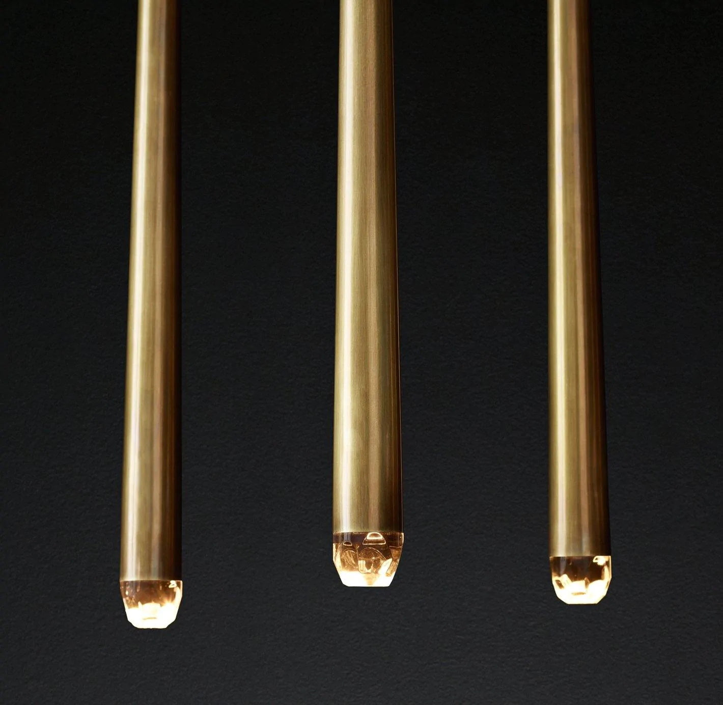 Brass Spinal Tube Combination Chandelier