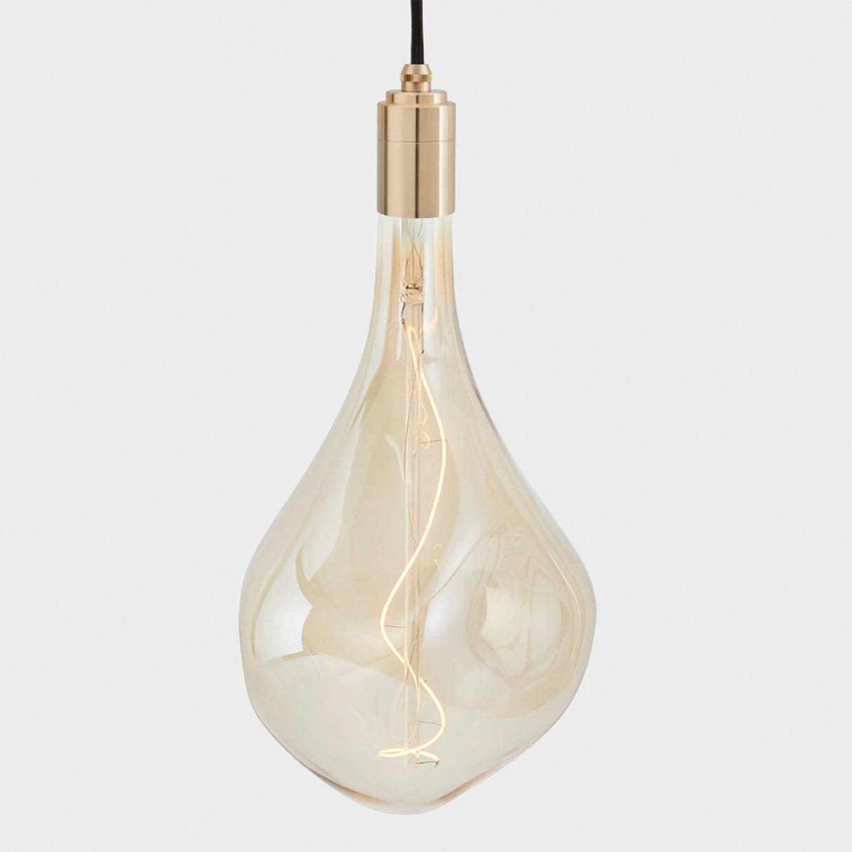 Triple Pendant in Brass + Voronoi III