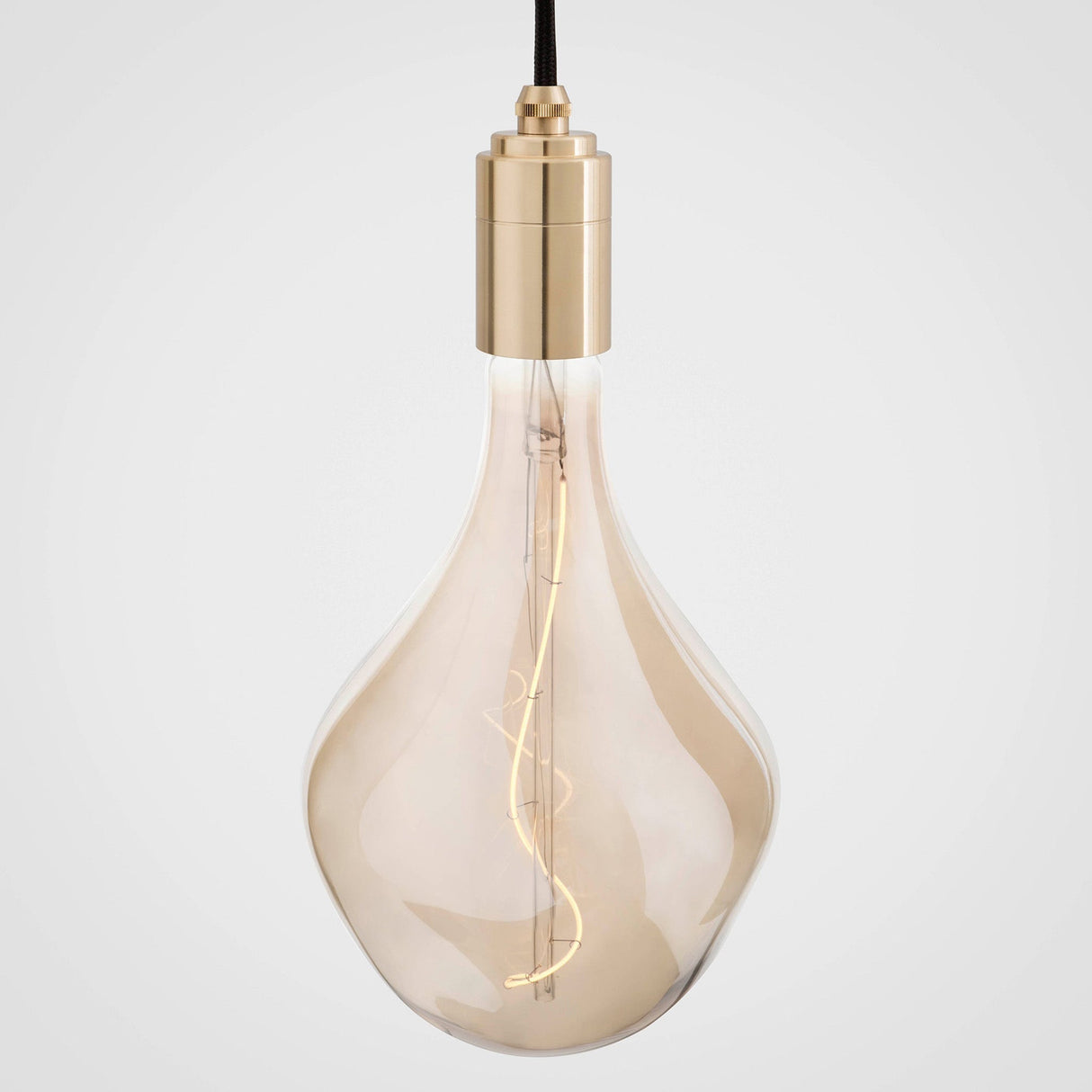 Nine Pendant in Brass + Voronoi II