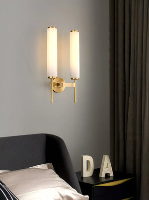 Brindisi Alabaster Candle Style Wall Lamp