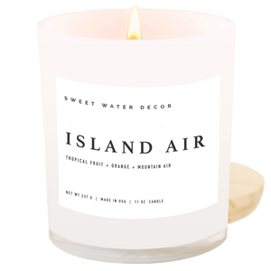 Island Air Soy Candle - White Jar - 11 oz