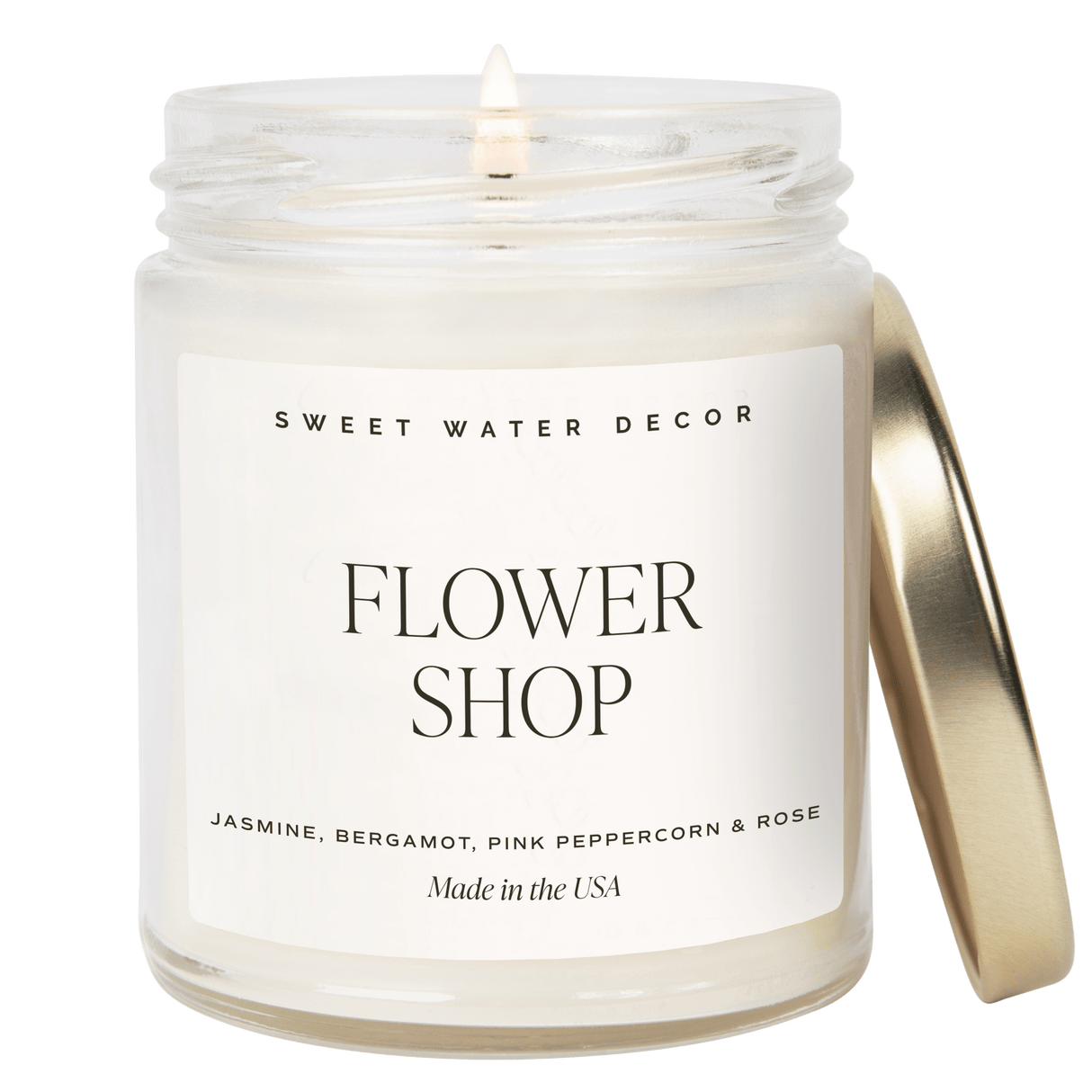 Flower Shop Soy Candle - Clear Jar - 9 oz