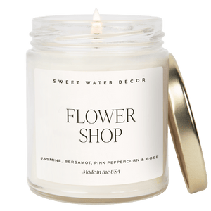 Flower Shop Soy Candle - Clear Jar - 9 oz