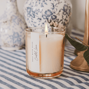 Coastal Lemon Soy Candle - Tinted Glass Jar - 12 oz