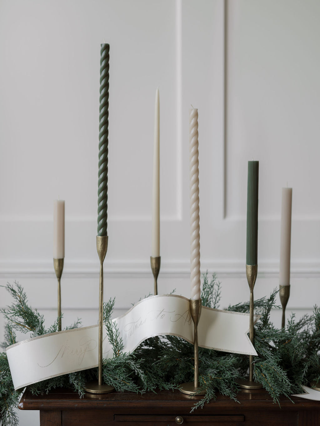 Handcrafted Antique Brass Candlesticks