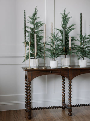 Handcrafted Antique Brass Candlesticks