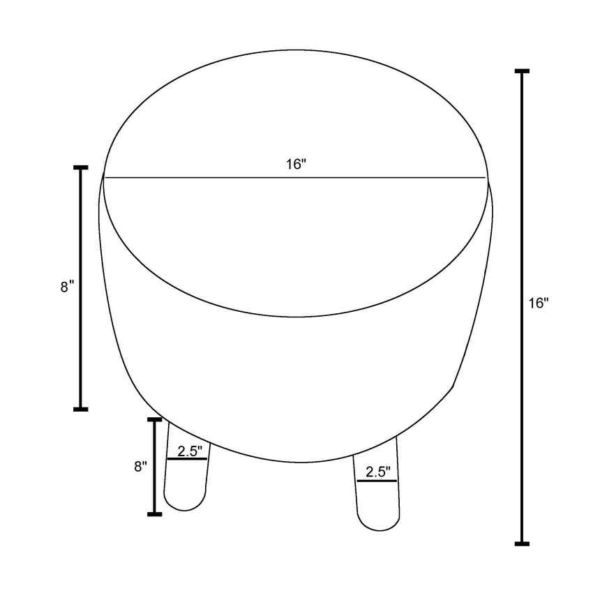 Raakkyla Wheat Ottoman
