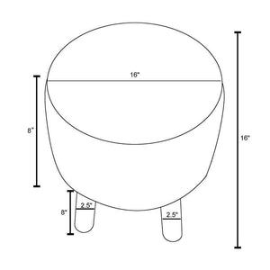 Raakkyla Wheat Ottoman