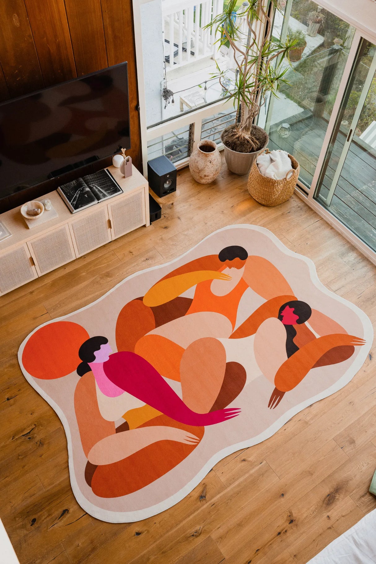 Odd Shaped Terrasun Community Earth Rug by Maggie Stephenson