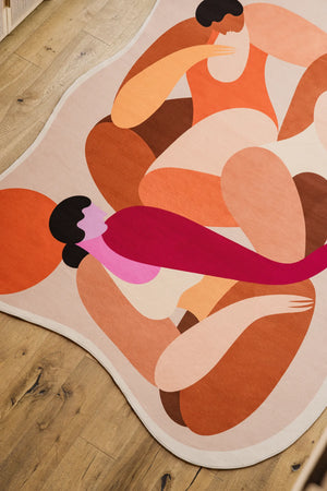 Odd Shaped Terrasun Community Earth Rug by Maggie Stephenson