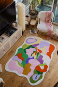 Irregular Bloomland Unity Pastel Rug by Maggie Stephenson