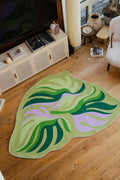 Irregular Botanical Leaves Rug by Maggie Stephenson