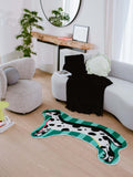 Irregular Shaped Dog Runner Rug by Lu Yang
