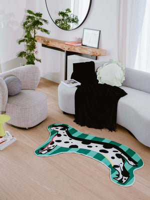 Irregular Shaped Dog Runner Rug by Lu Yang