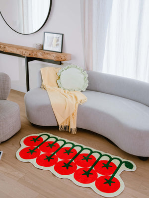 Irregular Tomato Runner Rug by Johann Banta