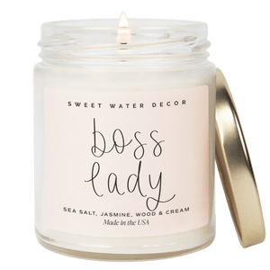 Boss Lady Soy Candle - Clear Jar - 9 oz (Spa Day)