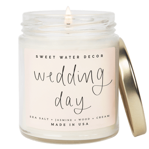 Wedding Day Soy Candle - Clear Jar - 9 oz (Spa Day)