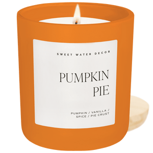 Pumpkin Pie Soy Candle - Orange Matte Jar - 15 oz (Hello Pumpkin)