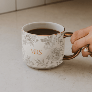 Mrs 14oz. Gold Handle Coffee Mug