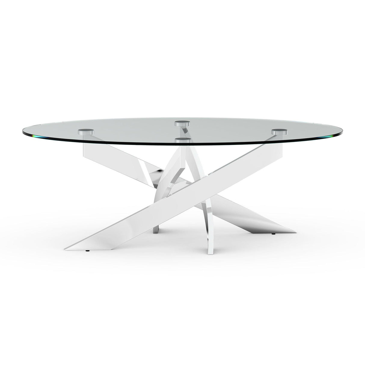 17" H Contemporary Glass Coffee Table in Living Room, Bedroom