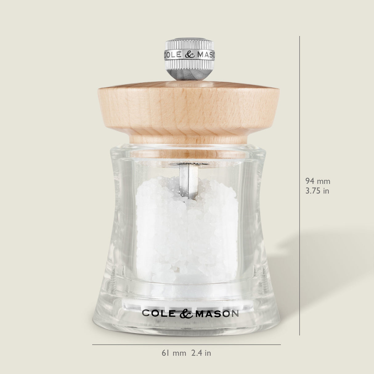 Cole & Mason Holborn Natural Beech Salt & Pepper Mills