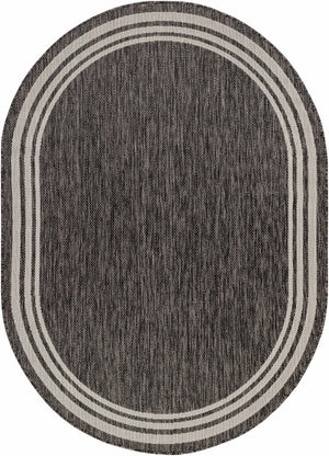 Coonamble Bordered Antrasit Rug