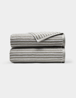 Ribbed Terry Bath Towel Set