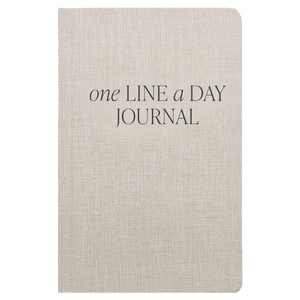 Tan One Line A Day Memory Journal