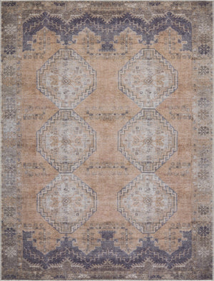 Carrabelle Peach Washable Area Rug - Clearance