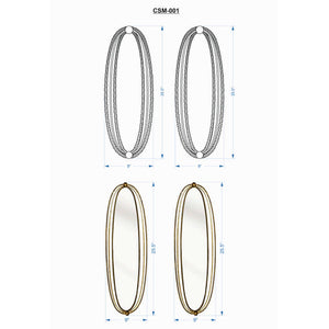 Gasen Modern Wall Mirror