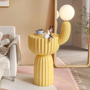 Cactus Bedside Table + Lamp