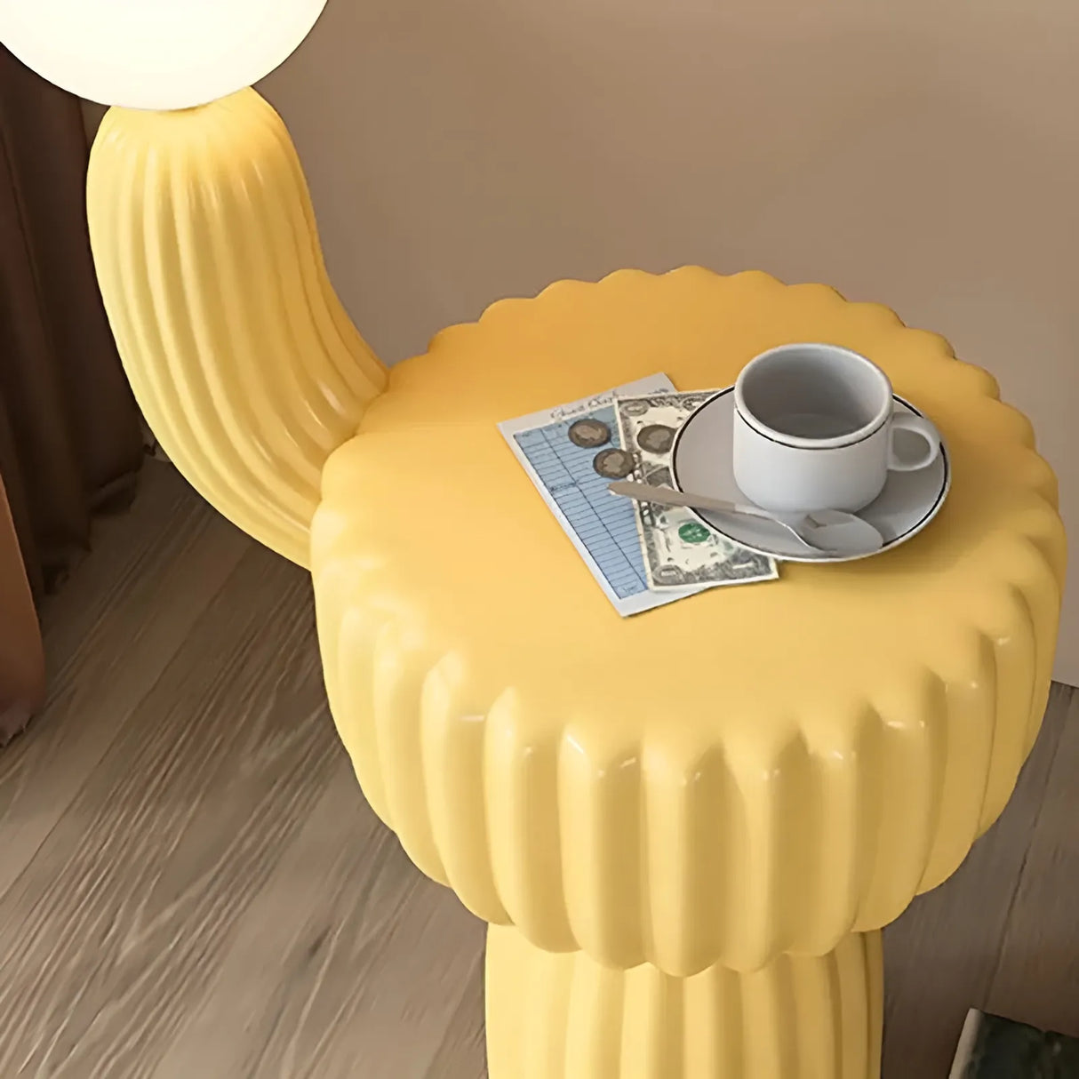 Cactus Bedside Table + Lamp