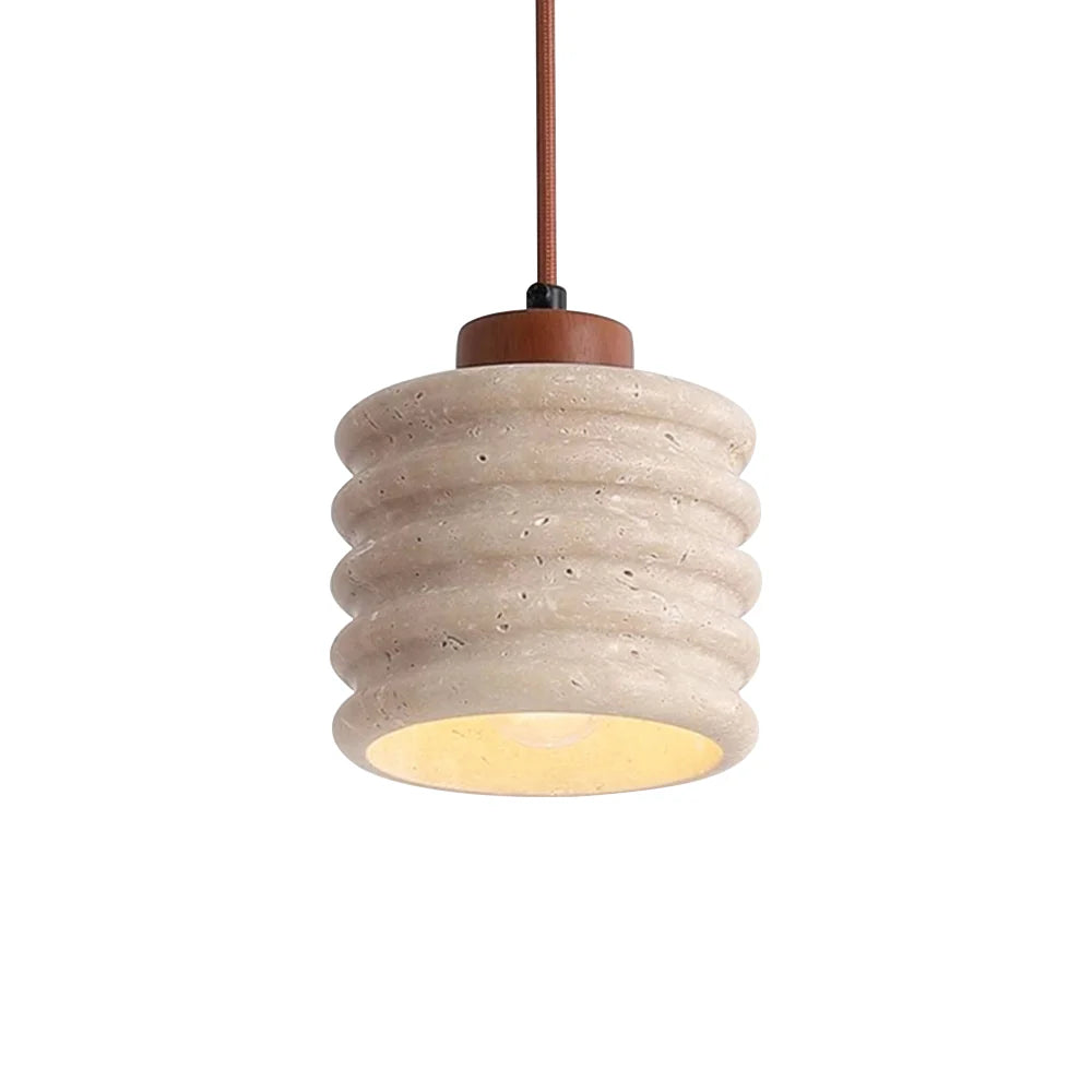 Candeeiro Column Travertine Pendant Lamp