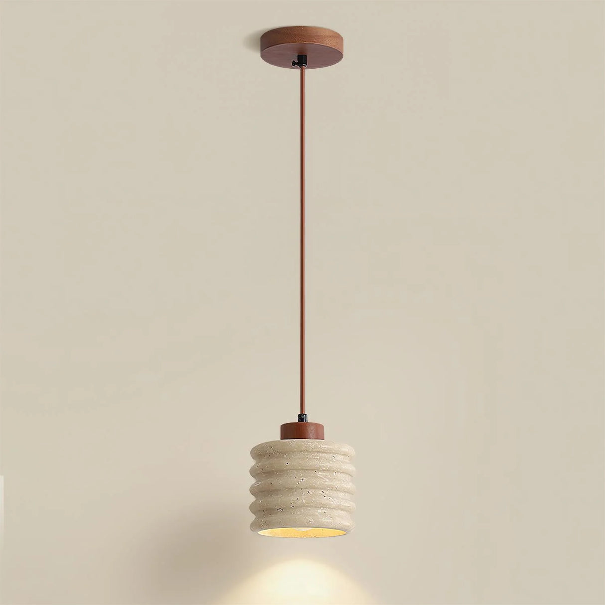 Candeeiro Column Travertine Pendant Lamp