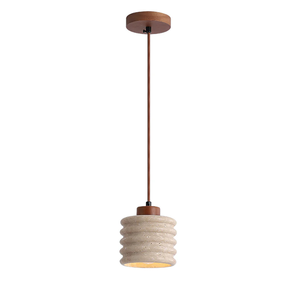 Candeeiro Column Travertine Pendant Lamp