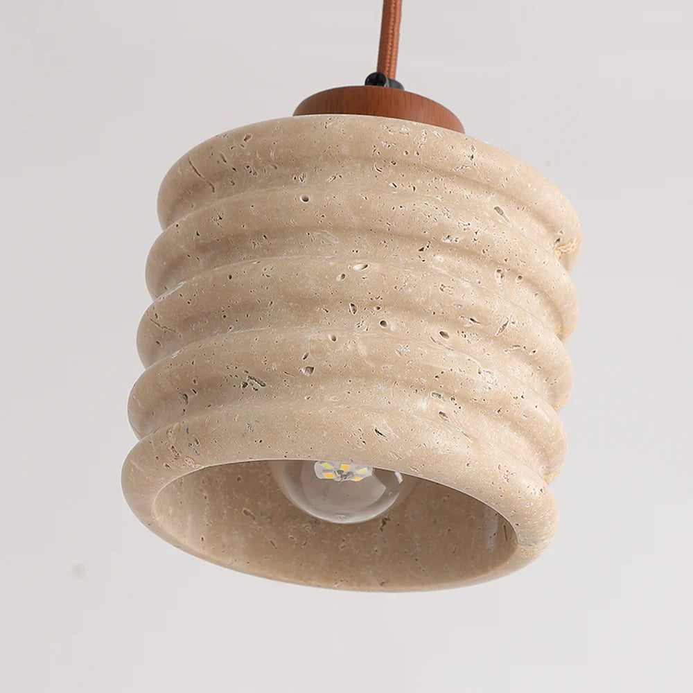 Candeeiro Column Travertine Pendant Lamp