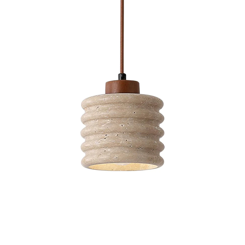 Candeeiro Column Travertine Pendant Lamp