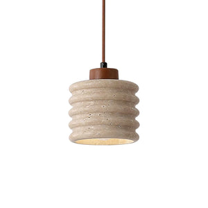 Candeeiro Column Travertine Pendant Lamp