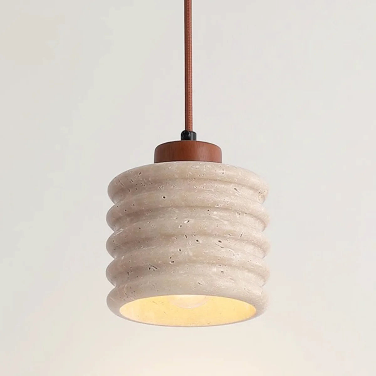 Candeeiro Column Travertine Pendant Lamp