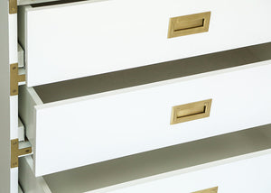 Small Carlyle Campaign Dresser - White