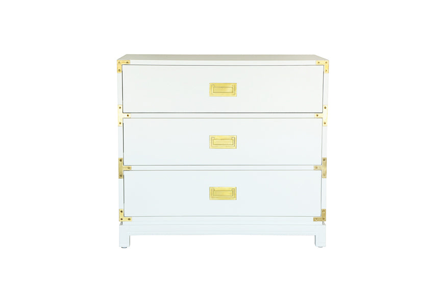 Small Carlyle Campaign Dresser - White