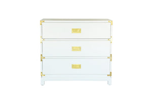 Small Carlyle Campaign Dresser - White