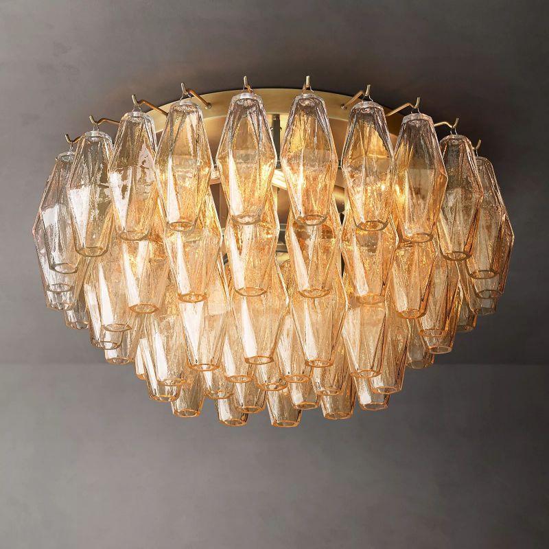 Chara Glass Flushmount 22"