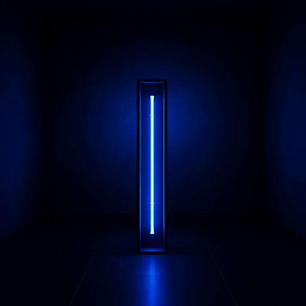 Redwood Radiance Lamp | Tall LED Strip Wooden Lamp