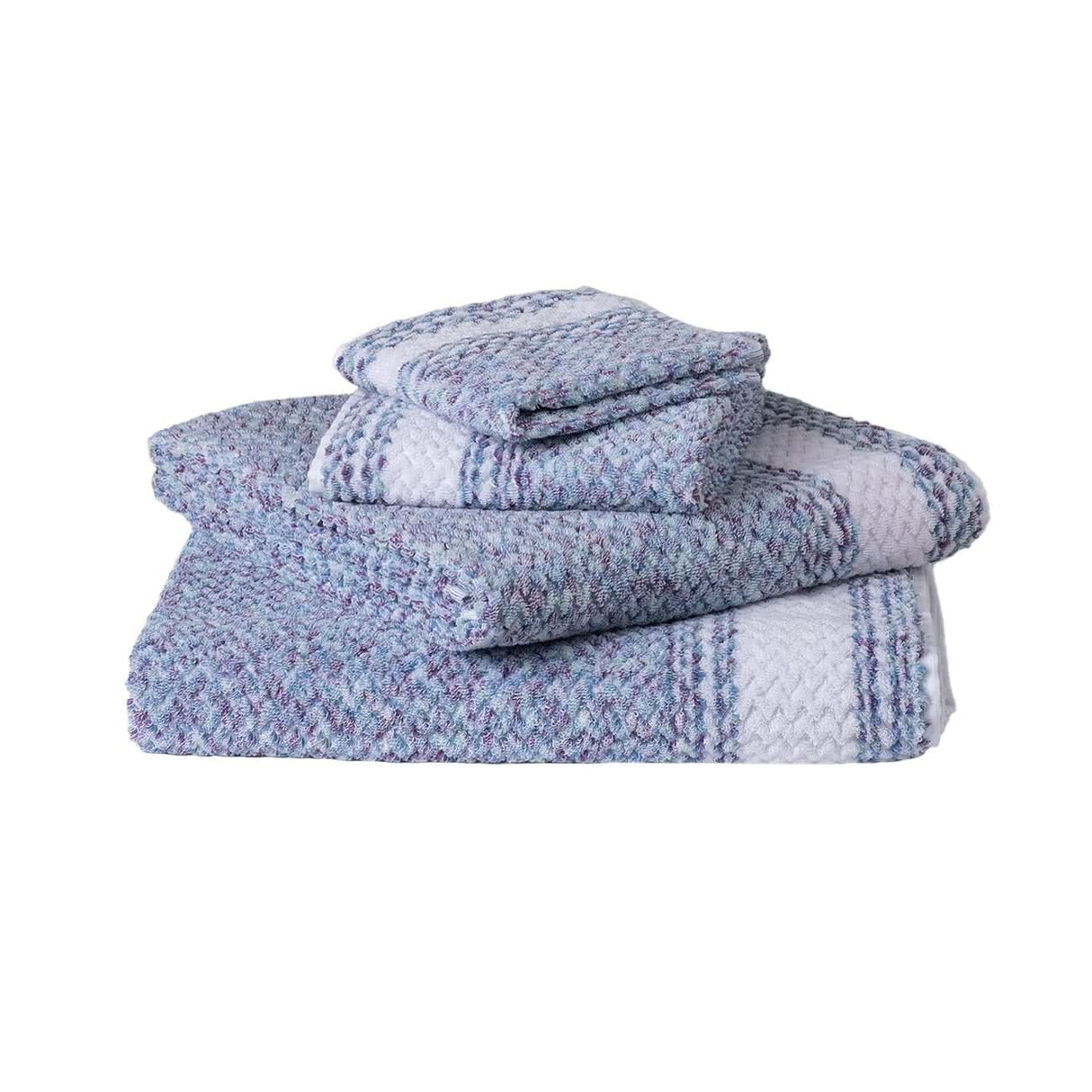 Chevron Lavender Blue Linen cotton