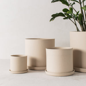 4" Minimal Planter | Raw Stoneware
